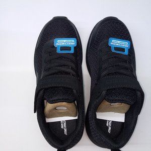 Sketchers Boys Size 2, Memory Foam, Black Tennis Shoes